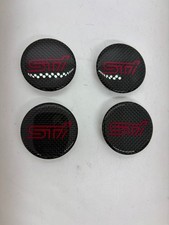 Subaru Genuine Forester Sg5 Sh9 S Edition Sti Logo Wheel Center Caps Set