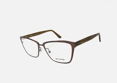 Etro ET2105 Eyeglasses Frames Womens Brown Multi 210 53-15-140 Optical Italy