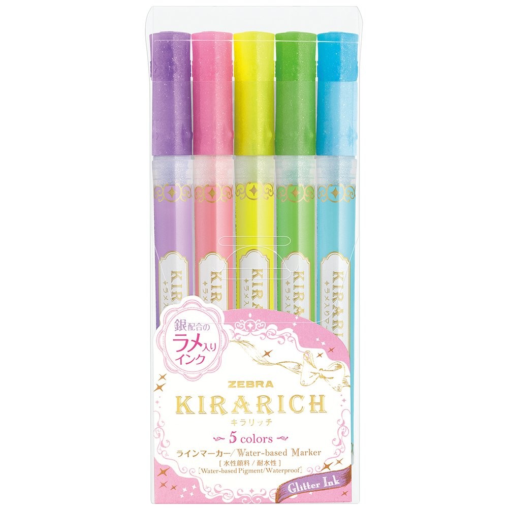 Kirarich 5 Colors Wks18-5c 3.5mm Marker Plastic Case