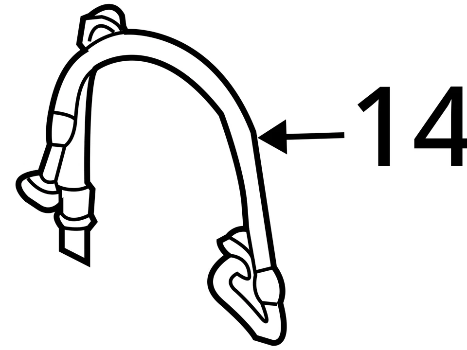 ШЛАНГ КОНДИЦИОНЕРА CHRYSLER MR460494 НОВЫЙ ОТ ОРИГИНАЛЬНОГО ПРОИЗВОДИТЕЛЯ MR460494 - Изображение 3 из 3