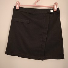 Abercrombie Kids Skirt w/Shorts Or Skort Size 13/14 Black Heavy Knit