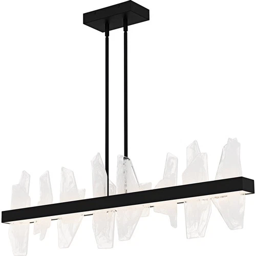 Quoizel PCAUR142 Aurelia 42"W LED Abstract Linear Chandelier - Black - Picture 1 of 12