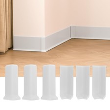 GAMZAU Baseboard Corner Blocks 4inch Height, Self 4inch Height , White