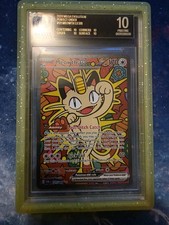 Meowth EX SIR Perfect Order 121/088 Pokemon Card Beckett BLACK LABEL PRISTINE 10