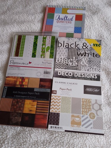 Small Joblot Of 6x6inch Paper Pads. And 5 Packs Of Hunkydory Range Paper Toppers - Picture 2 of 13