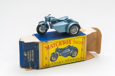 Matchbox Lesney Triumph Motorcycle and sidecar 4 No Majorette No Hotwheels