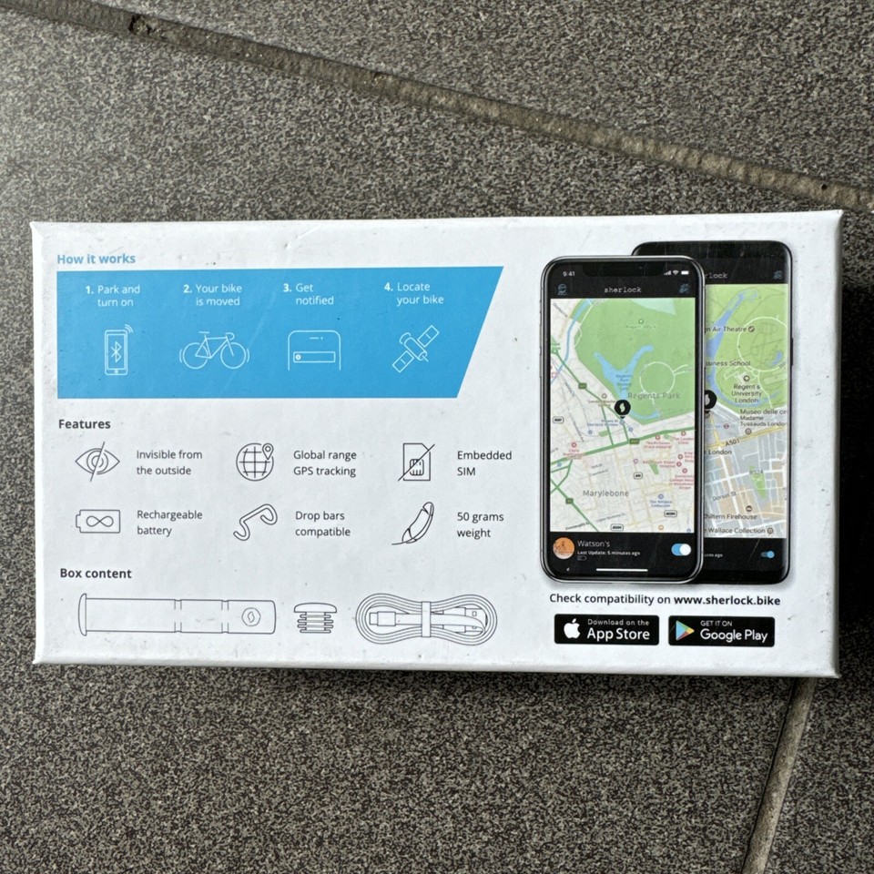 Sherlock GPS Bike Tracker Anti Theft Device eBay