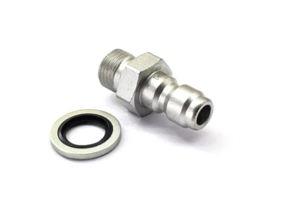 DELTA-P Pressure Jet Washer Quick Release Mini 11.6mm x 1/4 BSP Coupling + Bonded Washer
