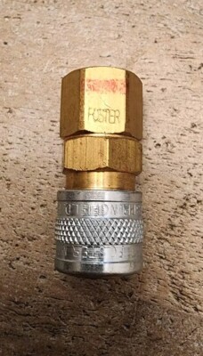 Foster 2302 1/8'' Female NPT X 1/8 Coupler Air Fitting Series 2  W/Viton Seal