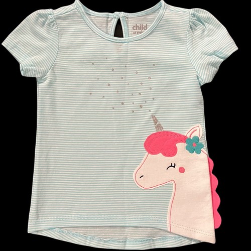 Child of Mine by Carter's Baby Girl's Unicorn T-Shirt & Leggings Outfit Set 12M - Picture 2 of 9