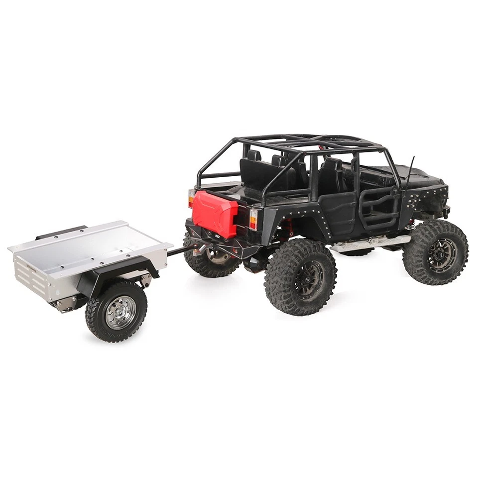 KYX DIY Upgrade Aluminum alloy flat Small Trailer for 1/10 Axial SCX10 D90 - Image 3 of 4