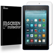 3-PACK BISEN Clear Screen Protector For Amazon Fire 7 9th Gen, 2019 / Kids