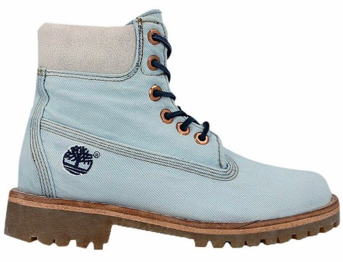 Timberland 6 Inch Premium Lace Up Denim 