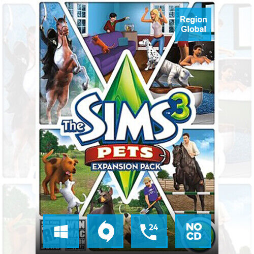 The Sims 3 Pets Expansion Pack DLC for PC Game Origin Key Region Free - Picture 1 of 1