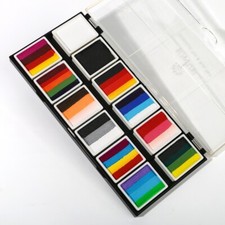 Bowitzki Professional Split Cake Palette Single 12 10g Face Paint Kit for Artist