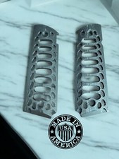 1911 Grips Government Full Size Skeletonized Black