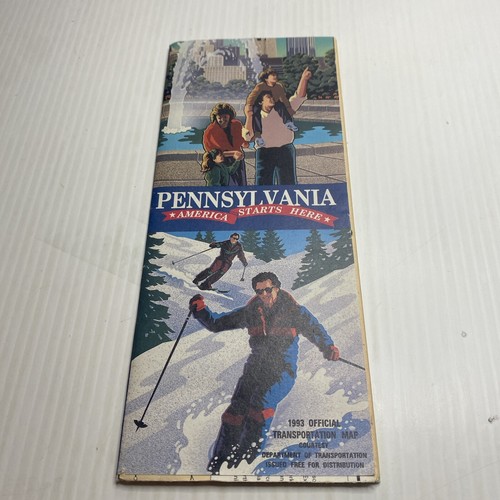 Lot Of 6 Vintage Paper Road Maps Atlas Guides Pennsylvania 1972, 75, 82, 89, 93 - Picture 21 of 24