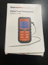 THERM PRO   Cook like a pro digital food thermometer TP - 06S NEW Damaged Box.