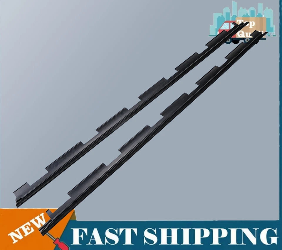 2x Resistente para intemperie de sello de fieltro de barrido de ventana delantera exterior para camioneta Chevrolet 1988-2000 Foto 3 de 4