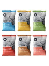Listers Crisps Pick from 6 Flavours 24 x 40g - FULL BOX BULK BUY- FREE P&P