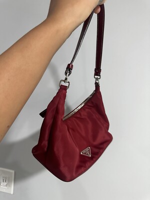 Prada re-edition Nylon Y2K 2000 Baguette Shoulder Purse Boudreaux