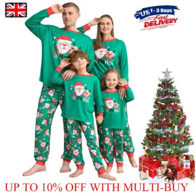 2025 Christmas Pyjamas Family Matching Pajamas Adult Kids Xmas Nightwear Pjs Set