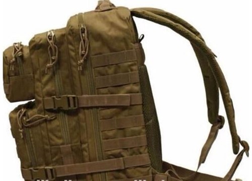 Khaki Coyote Military Army Molle Tactical Back Pack Rucksack 30L Multi Pocket - Picture 16 of 17