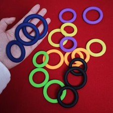 Cock Ring 3 Pack Soft Stretchy Silicone Stay Hard Penis Rings Delay Ejaculation