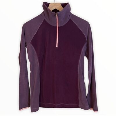 Columbia Womens Dahlia Purple Glacier Fleece Sweatshirt Size Medium