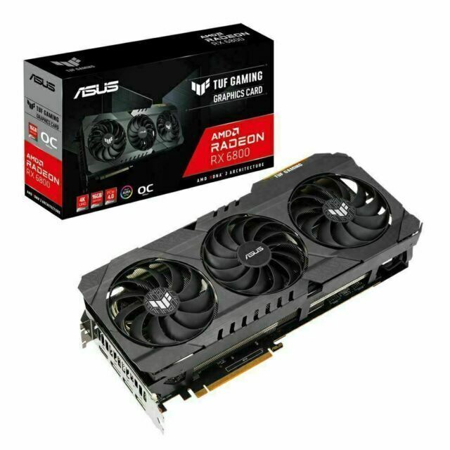 LUCBIT RX 6800XT 16GB New Original Graphics Card RX 6800 Xt Computer 256bit  8+8Pin Better Than RTX 3080 TI Gaming GPU - AliExpress