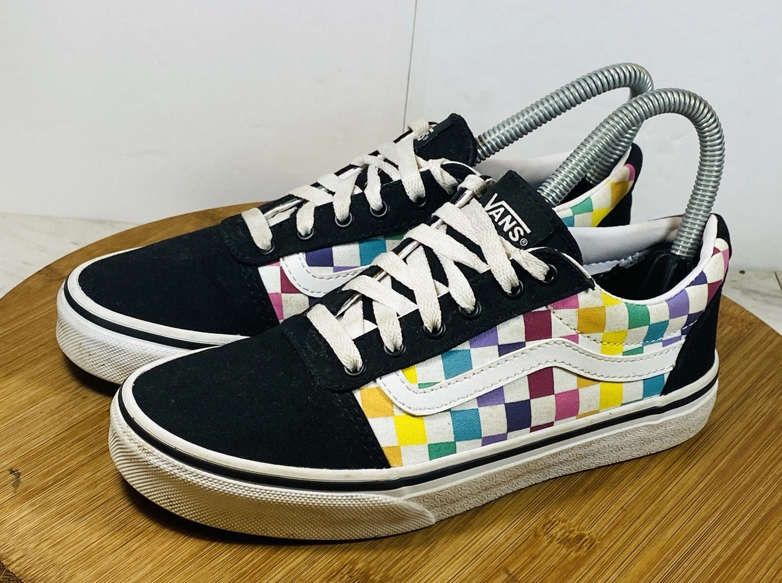 Sneakers basse Vans Oldol Skoolow R acacchiera scacchi bambi M 3ela