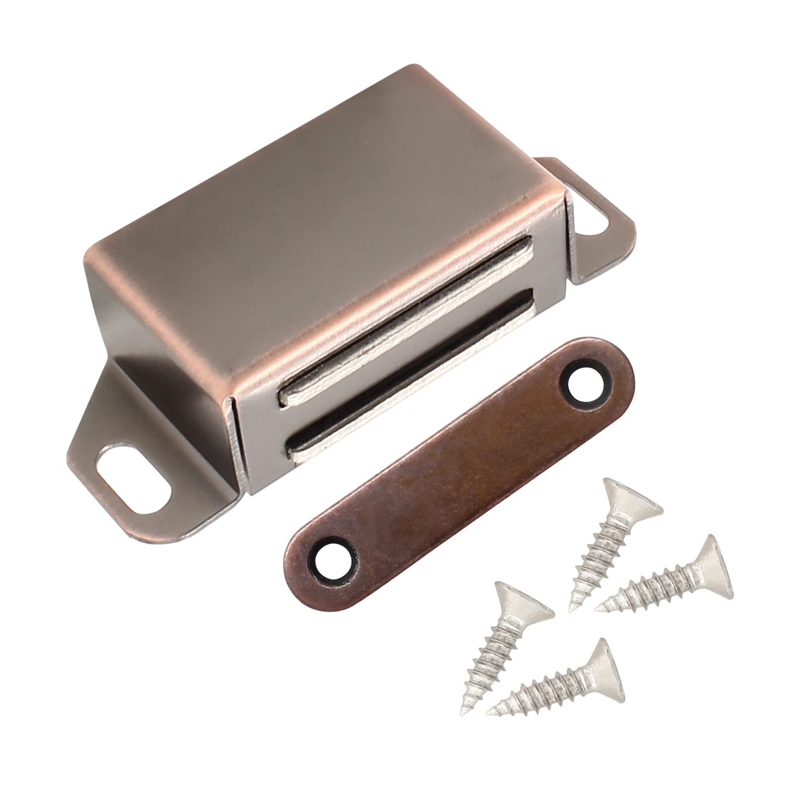 2 Pack Magnetic Door Catch Antique Brown Magnet Cabinet Latch 1.2mm Thickness...