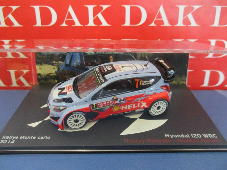 Die cast 1/43 Modellino Auto Hyundai i20 WRC Rally Monte Carlo 2014 T. Neuville - Immagine 4 di 4