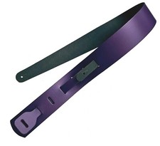 REAL LEATHER PURPLE GUITAR STRAP 2.7mm Thick