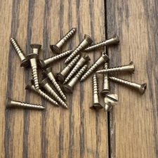 # 6 X 3/4” Wood Screws Oval Head Slotted Bronze 20 Pack Free Ship