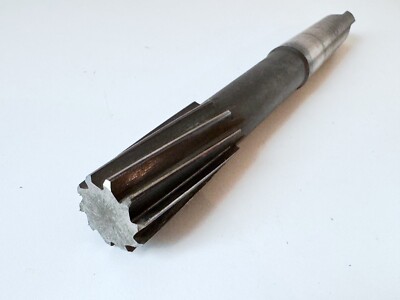 MORSE 1-3/8'' Chucking Reamer 3'' Spiral Flute LOC 12'' OAL 4MT Shank RH 10 Flutes