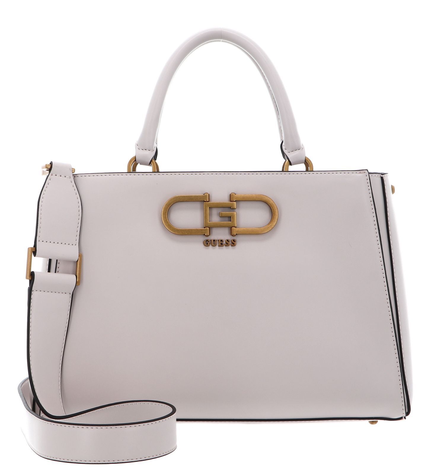 GUESS cross body bag Fleet Girlfriend Satchel Stone