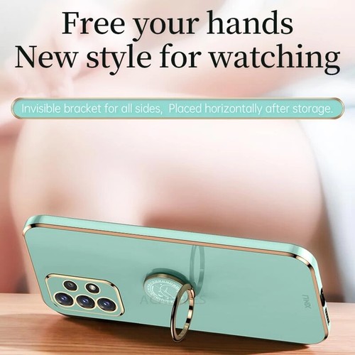 For Samsung Galaxy S23 S22 S21 S20 A14 A54 5G Plating Soft Silicone Ring Case - Zdjęcie 3 z 26