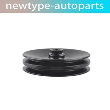 For GM Saginaw Power Steering Pump Double-Groove Steel Pulley V Belt Black