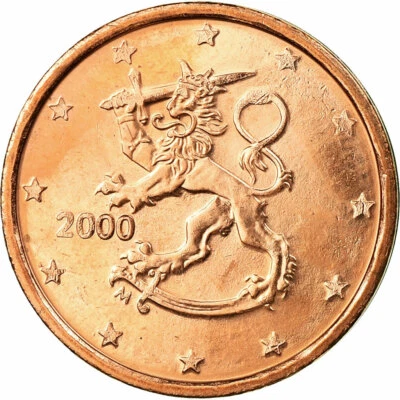 [#721312] Finlande, 2 Euro Cent, 2000, TTB, Copper Plated Steel, KM:99 - Photo 1/2