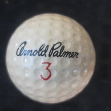 Vintage Arnold Palmer Golf Ball Linclon Mercury #3 Made in USA Circa 1965?