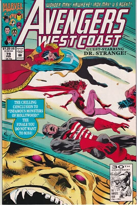 AVENGERS WEST COAST Vol. 2 #79 February 1992 MARVEL Comics - Satannish - Bild 1 von 2