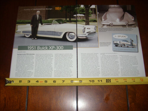1951 BUICK XP 300 CONCEPT CAR  - ORIGINAL 2007 ARTICLE - Bild 1 von 3