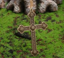 Necklace Pendant - Christian Cross Vintage Style - Women Men