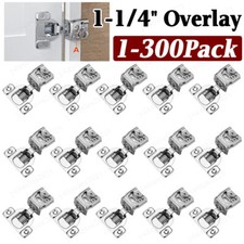 1-300Pack Lot 1-1/4 Overlay Soft Close Face F...