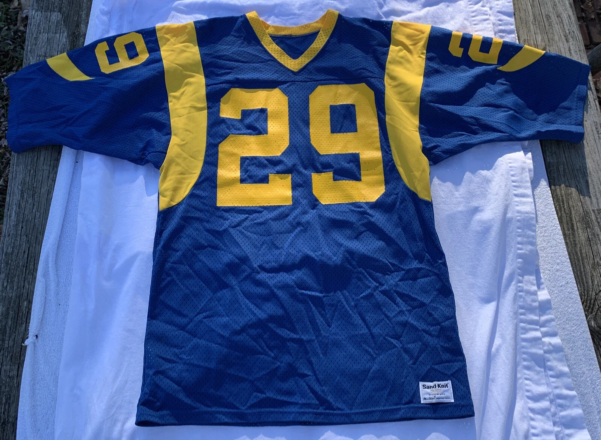 VTG 80s Los Angeles Rams ERIC DICKERSON Sand Knit NFL #29 Jersey by  MacGregor LG