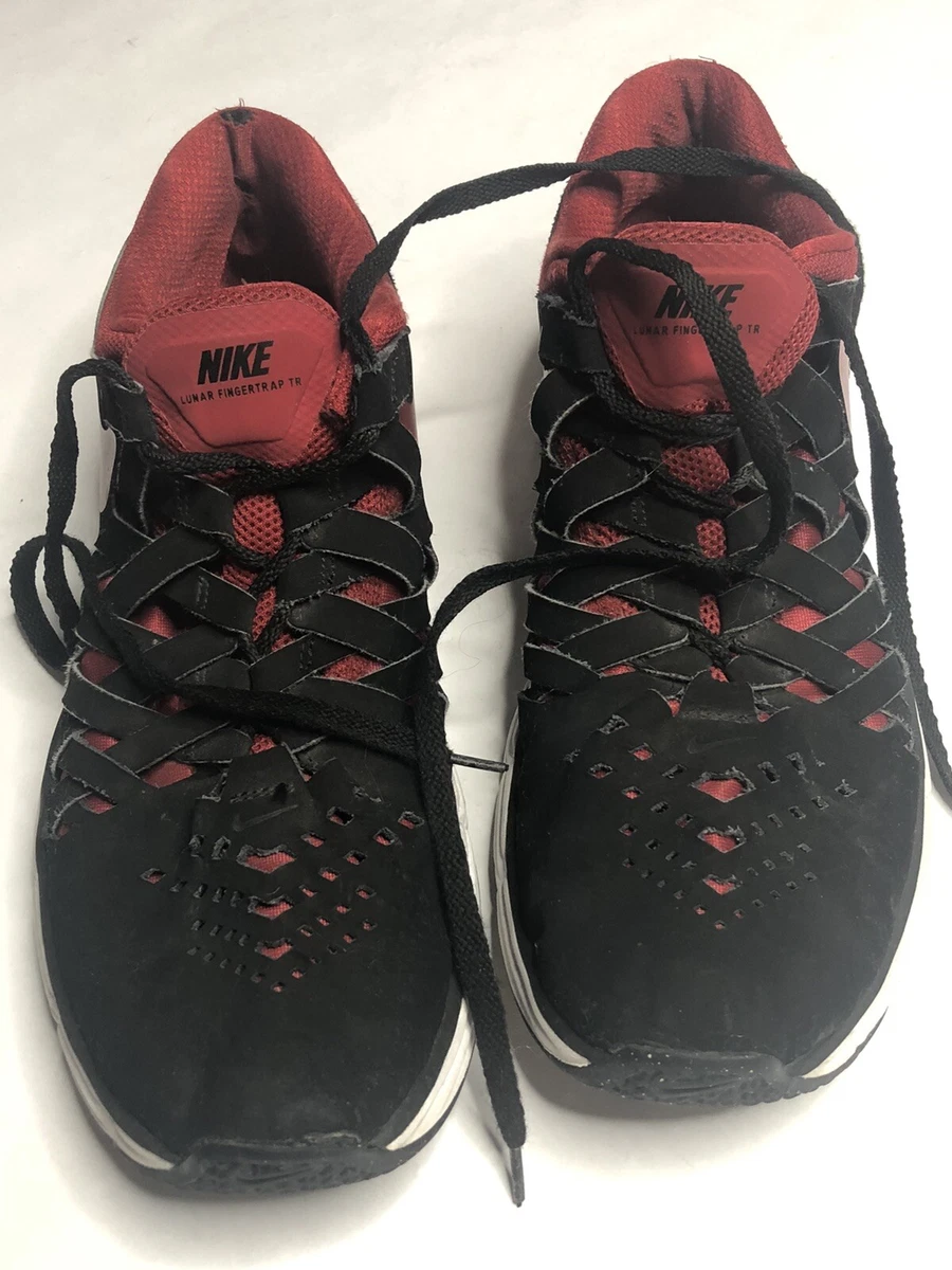 Nike Air Max Jordan Lunar Shoes 898066 006 Black Red Sneakers Size