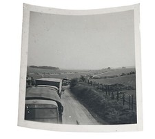 WW2 Era Photo U.S. Military Vehicles Convoy