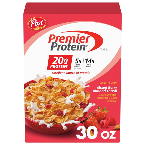 Post Mixed Berry Almond Cereal, High Protein Cereal, Protein Rich Breakfast or - 第 10/12 張圖片