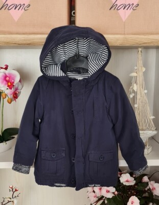 F&F kids baby boys jacket cotton parka with hood size 86
